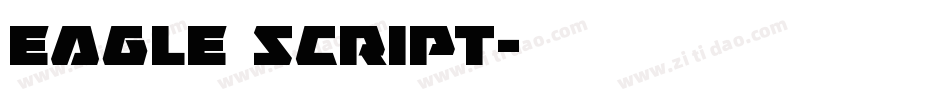 eagle script字体转换
